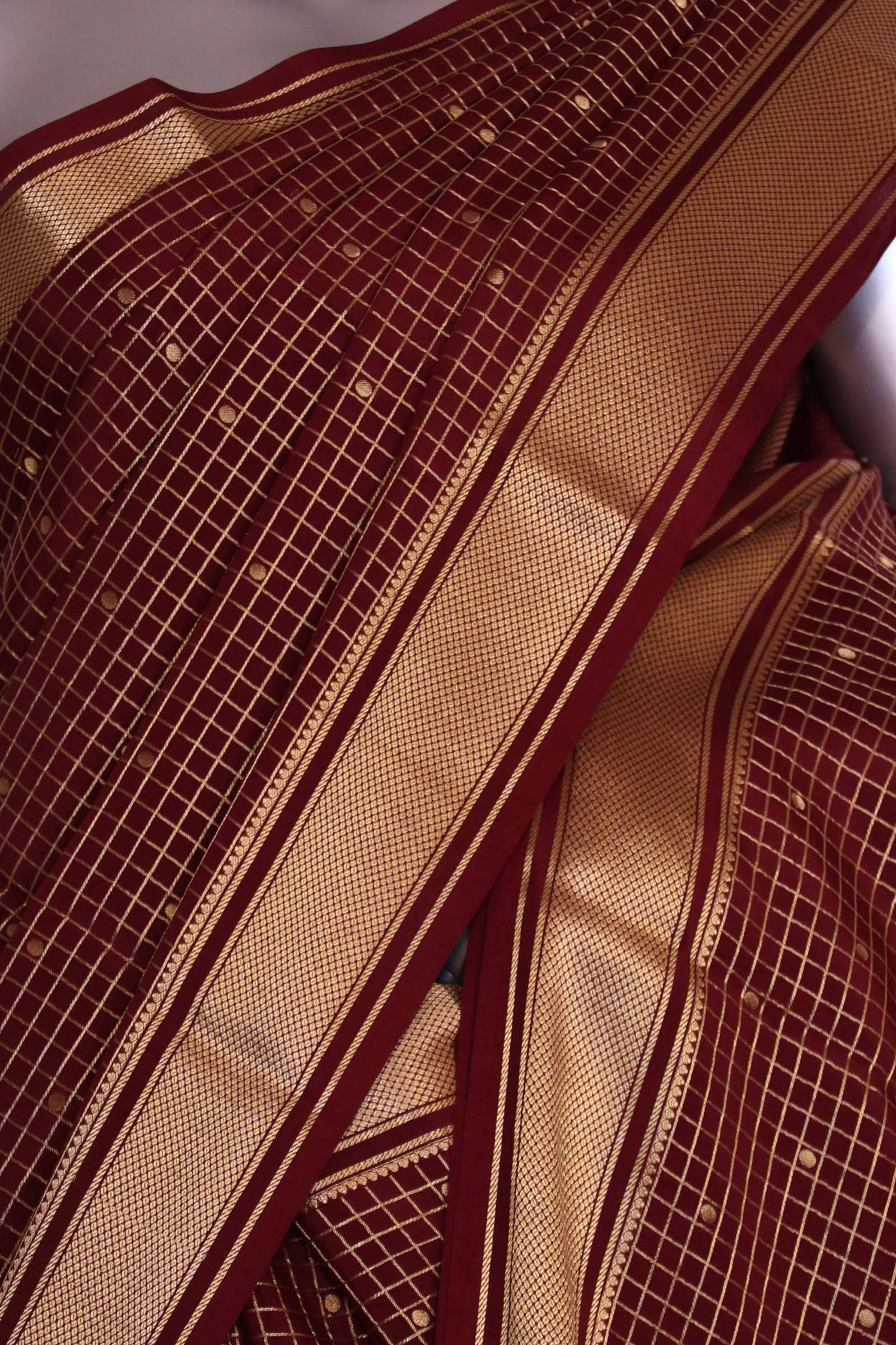 Pure Mysore Crepe Silk Saree AL211370
